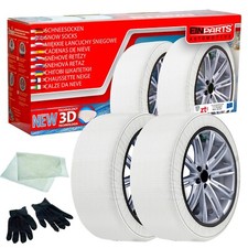 2x Schneesocken Auto Textil